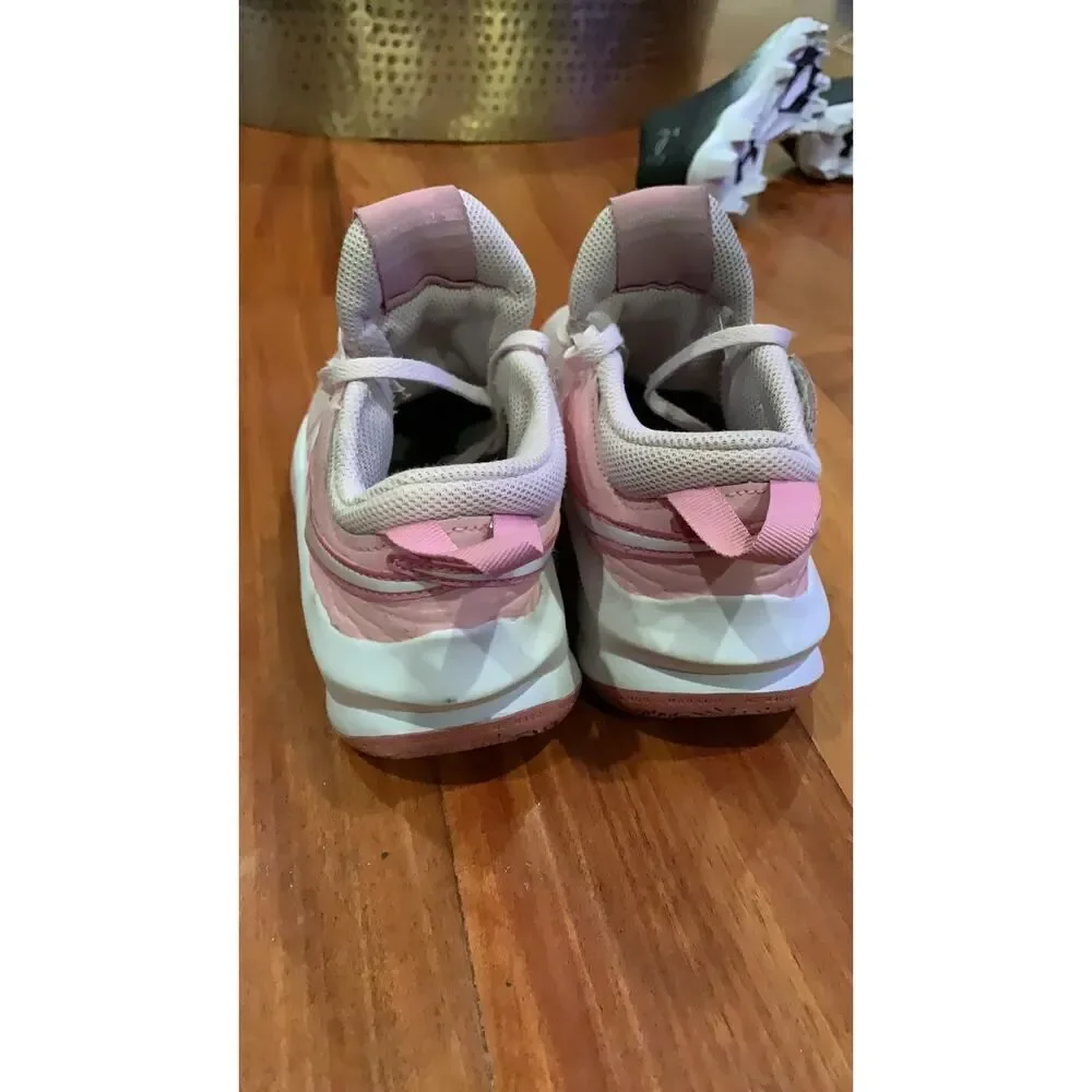 Nike Women's Athletic Sneakers US 4Y Pink White Hustle